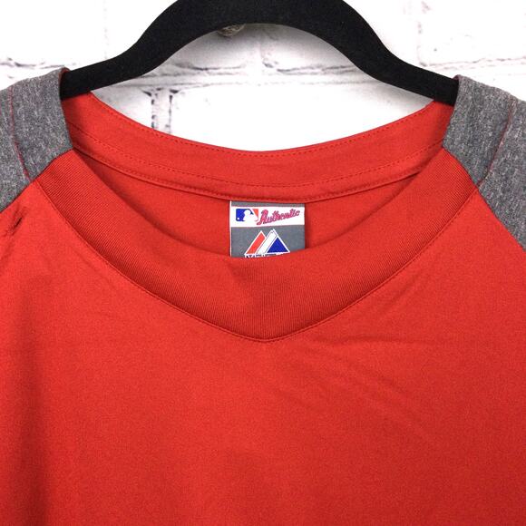 Majestic Authentic Baseball Thermal Base Warm Up Boston Red Socks Ortiz 2XL - Picture 4 of 13